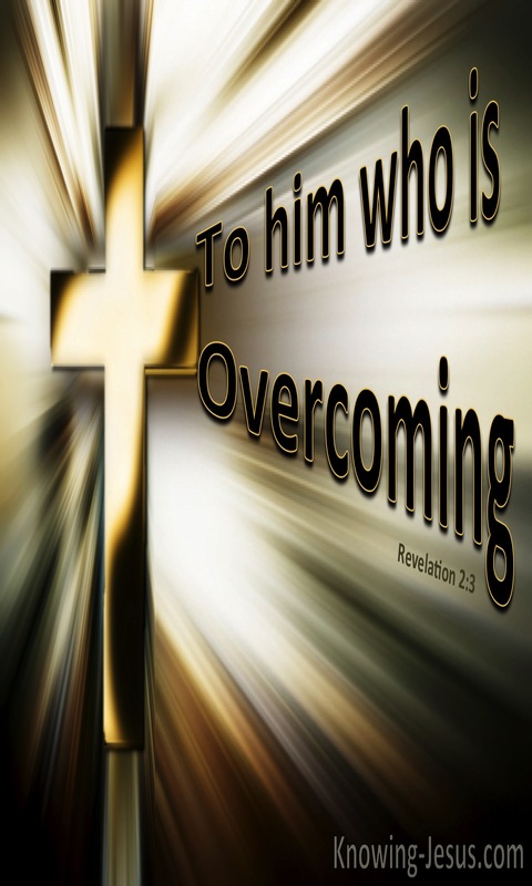 Revelation 2:3 To Him Who Is Overcoming (devotional)11-25 (gold)